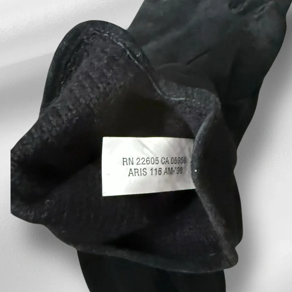 Aris Black Leather Gloves‎